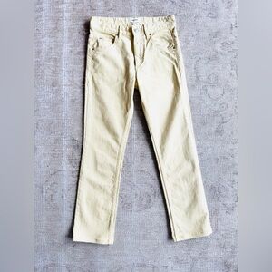 Chic Isabel Marant butter Yellow Denim Pants Sz 34 French sizing
